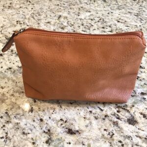 Free People Zip Pouch Cosmetic Travel Makeup Toiletries Bag